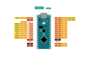 Arduino Nano Every mit Kopfhörern ABX00033 Italien Offizielles Original Original ATMega4809 AVR Development Board