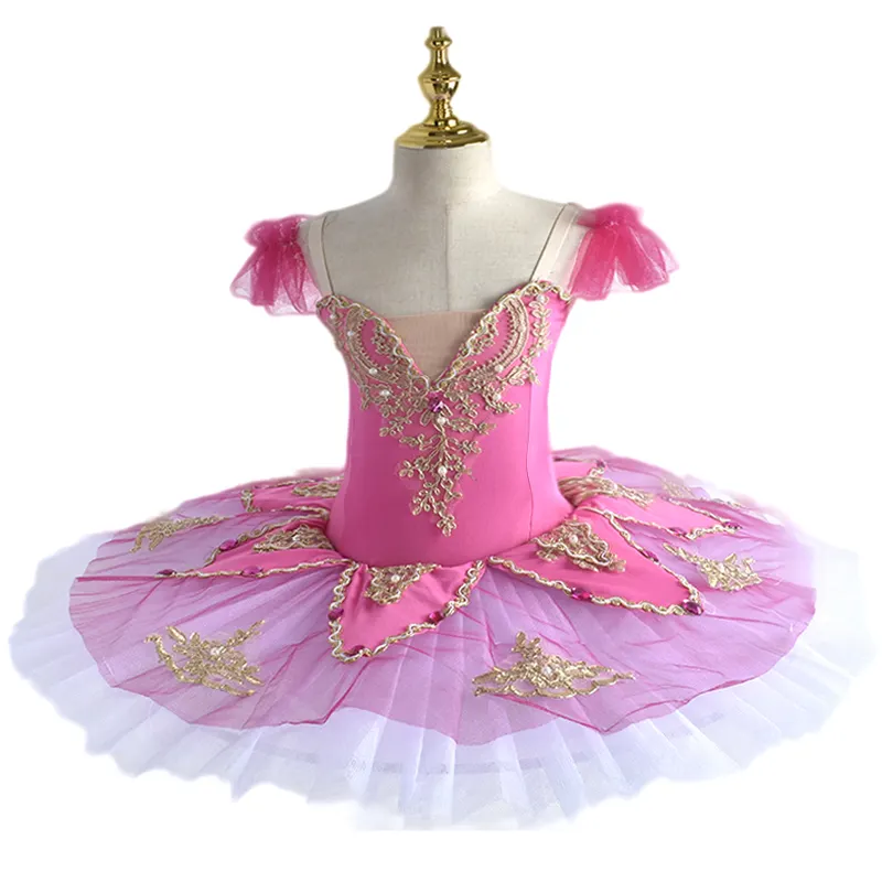 Tutu de balé profissional para crianças adultas fantasia de balé infantil vestido de beleza adormecida panqueca tutu feminino saia para meninas