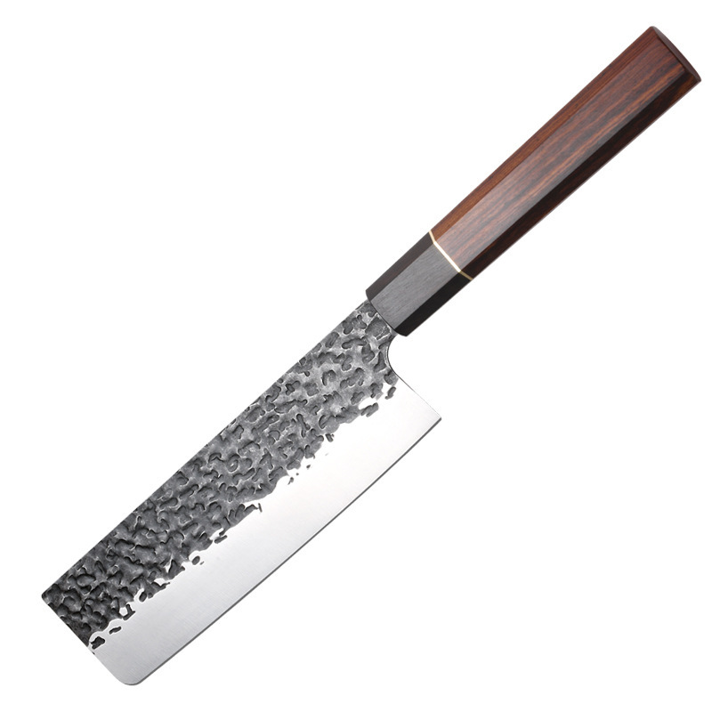 marron 7 dans le couteau Nakiri