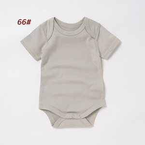 Lap vai bé ngắn Romper 100% cotton hữu cơ bé onesie đồ ngủ Romper - Product Image 6