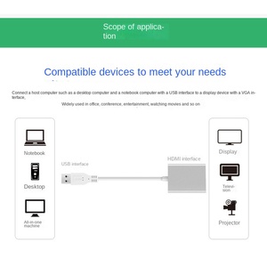 USB 3.0 zu für HDMI Adapter mit 1080P PVC Jacke HD Adapter für Handy Kamera Computer und Kopfhörer Inklusive Treiber - Product Image 4