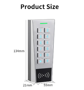 Stand-Alone impermeabile 2 relè di controllo di accesso 12 ~ 28V AC/DC 13.56MHz scheda di frequenza PIN tastierino lettore due porte di controllo di accesso - Product Image 6