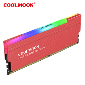 COOLMOON RAM soğutucu 5V ARGB parlayan bellek kabuk soğutma yeleği renkli ışık değişiklikleri ALÜMİNYUM RADYATÖR masaüstü RAM soğutucu - Product Image 6