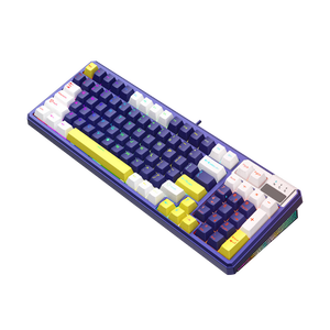 ESGAMING <strong>Custom</strong> Hot Swappable RGB Gasket Structure Wired <strong>Keyboard</strong> 98 <strong>Keys</strong> Backlit Mechanical Gaming <strong>Keyboard</strong> for Computer Window - Product Image 2