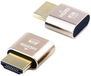 <strong>HDMI</strong> Virtual Display <strong>HDMI</strong> DDC EDID Dummy Plug EDID Display Emulator Headless 1080P 4K for TeamViewer Streaming Remote Desktop - Product Image 5