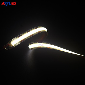 7.58 מ "מ חתך dc12v סימן לחתוך dc12v פס 528 שבבים אור 5 מ '/רול צפוף גבוה <span class=keywords><strong>2200k</strong></span> רכוב 8 מ" מ נחושת pcb cob תאורה