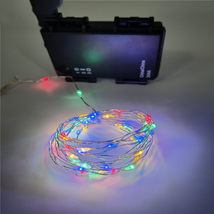 Funzione Timer uso esterno a batteria 4M 40L filo di rame a LED luce stringa di natale - Product Image 6