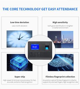Biometric Time Attendance System With Software Free Support 25 Language Displayand 22 Language Keyboard Input - Product Image 3