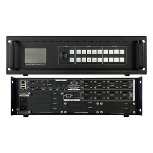 Empalmador de vídeo con controlador 4K y pantalla a todo color, nuevo 8K, 7 entradas, 16 salidas, imagen de pared de vídeo HD, 8K x 4K