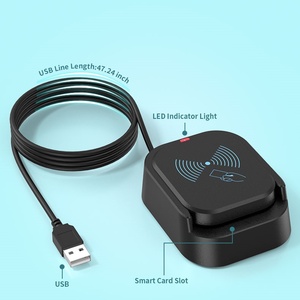 Lettore di Smart Card con interfaccia Usb Sim id atm ic carta di credito lettore di Chip NFC Reader - Product Image 5