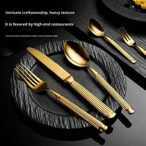 Hiện đại thép không gỉ xuyên biên giới dao kéo thiết kế hiện đại nĩa muỗng dao đặt <span class=keywords><strong>Flatware</strong></span> cho các bên - Product Image 1