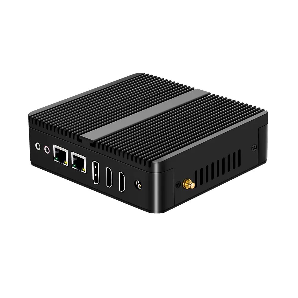 Produttore a buon mercato Mini PC Fanless Cele-ron J6413 J6426 2 * LAN 2 * COM NVMe Pfsense Firewall Router 3x4K HTPC Computer industriale