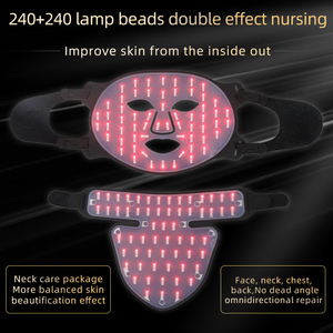 660nm Led maske yüz ışık tedavisi 4 renkli LED ışıklar foton yakın kızılötesi mavi led maske yüz silikon kırmızı kızılötesi - Product Image 6
