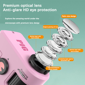 便携式80X迷你显微镜手持儿童教育科学实验塑料玩具 - Product Image 2