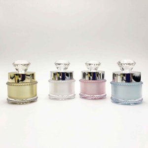 化粧品ボトルハイエンド<span class=keywords><strong>5g</strong></span> 10gアクリルクリームボトルフェイスダイヤモンド分割プラスチックマニキュア接着剤ボトル