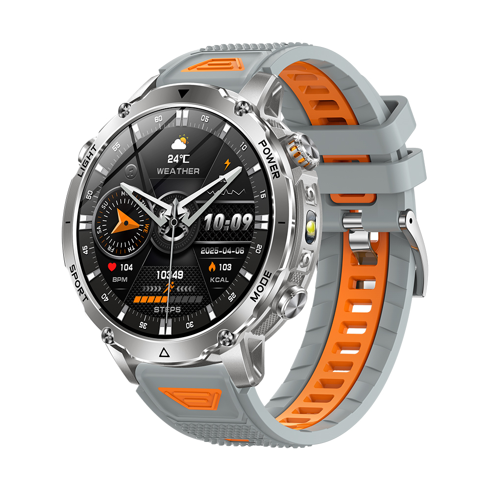 Silver + Gray Orange