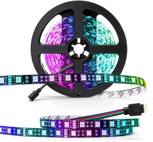 10 м 5050 SMD 60LED/M 12V/24V 144 умный программируемый адрес WS2812B TIRA RGB Светодиодная лента индивидуально Адресуемая пиксель WS2812 - Product Image 2