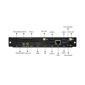 12th Gen Intel I3/i7 Factory CPU <strong>Iris</strong> Plus Graphics DDR4 4K Display Mini OPS Windows Compatible Four Screen Embedded Mini PC - Product Image 1