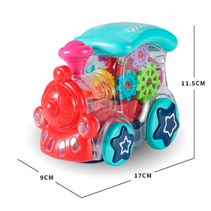 <strong>Simulation</strong> Gear Mechanical <strong>System</strong> Racing 3D Light <strong>Dynamic</strong> Music Electric Universal Wheel Transparent Gear Concept Racing Train - Product Image 3