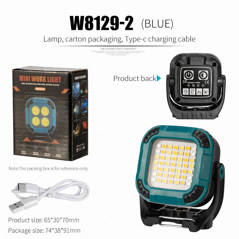 Lampe de travail bleue W8129-2