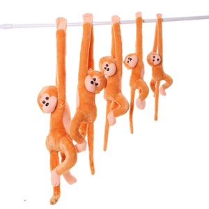 OEMカスタムぬいぐるみハンギングぬいぐるみ動物教室の装飾モンキータイガージャングルぬいぐるみ動物ティッシュカバーボックスステッカーハンド付き