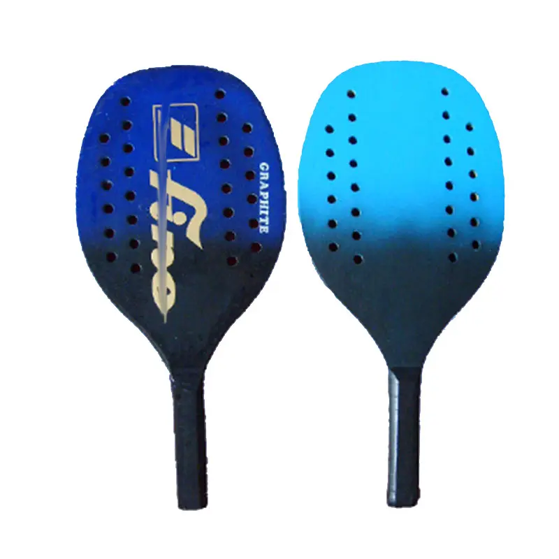 Holz sport Perforierter Strands chläger maßge schneiderte Pickle ball Spielzeugs chläger Strand paddel ball Strand tennis schläger