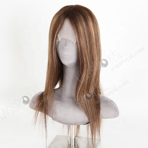 Wigsroyal tốt tóc giả trang web hoàn hảo chân tóc màu sắc tuyệt đẹp thẳng tóc giả tóc con người cho rụng tóc - Product Image 3