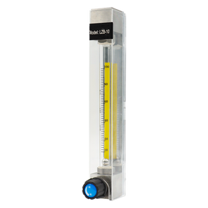 水/空气/气体微浮子流量计用带控制阀的玻璃转子流量计 - Product Image 1