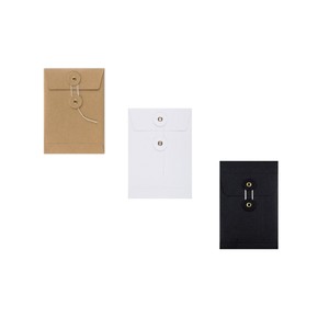 C5 C6 DL Kraft String Tie Umschläge Recycelter Umschlag mit Schnur und Knopf - Product Image 2