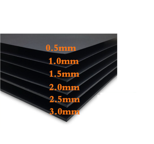 10 Sheets 0.5mm 1mm 2mm <strong>A4</strong> <strong>Cardboard</strong> Paper Backing Boards <strong>Black</strong> <strong>Cardboard</strong> Paper Board Packaging Box Board Paper - Product Image 1