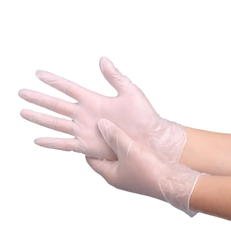 Hot Sale Vinyl Exam Glovees Guantes de Vinilo Großhandel Polyethylen Einweg handschuh Hersteller in China