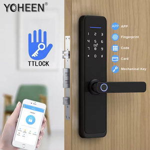 Most Popular TTlock <strong>Blue</strong> Tooth App Digital <strong>Locks</strong> Biometric Fingerprint Handle Smart <strong>Lock</strong> With Rfid Ic Card <strong>Key</strong> Code or Tuya Wifi - Product Image 2