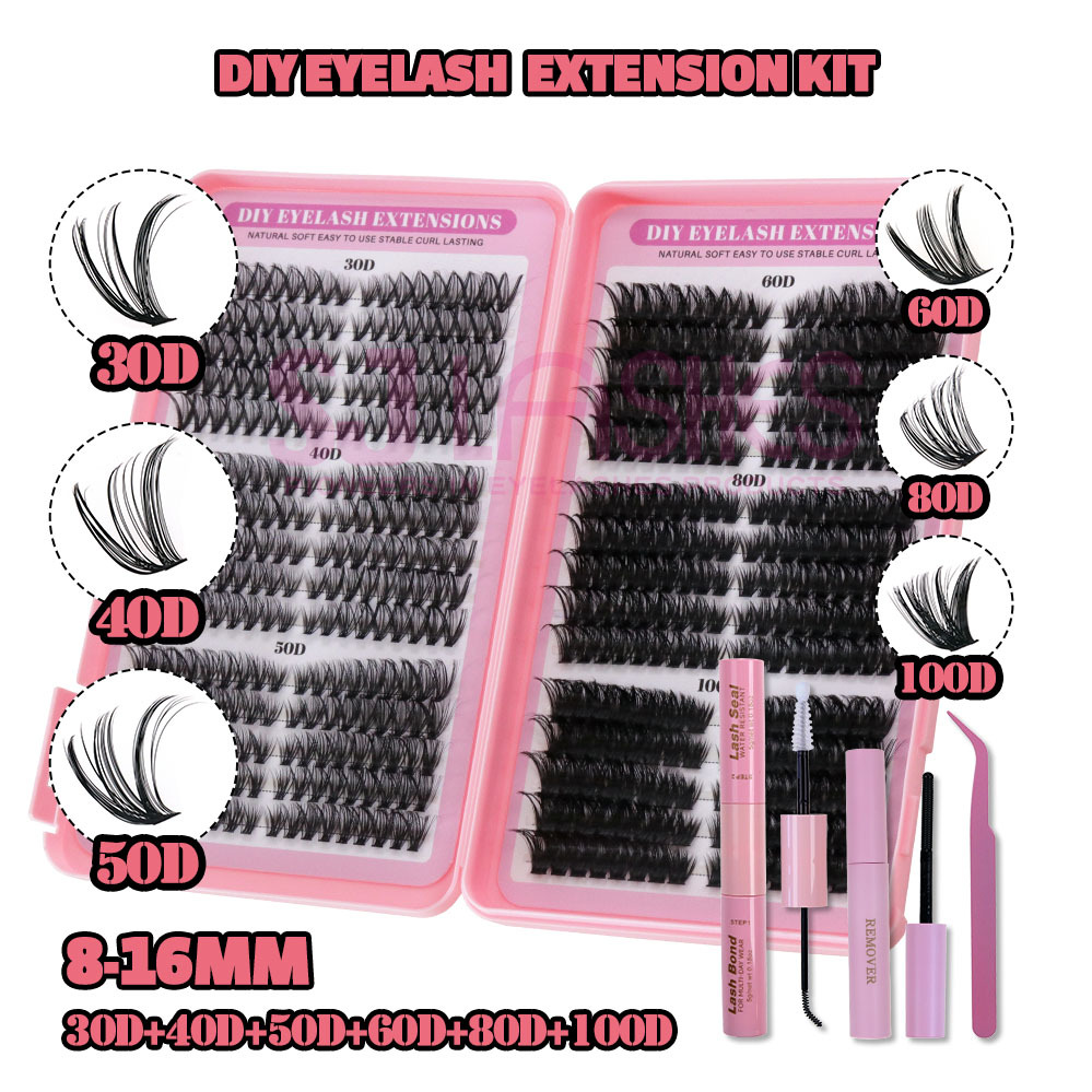 Winged out lashes