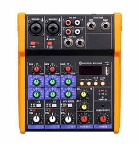 Clavax CLMC-G4 profesyonel DJ denetleyici mikser dijital ses ses kartı mikser 4 Channlel Mic/hat ses müzik konsolu mikser - Product Image 6