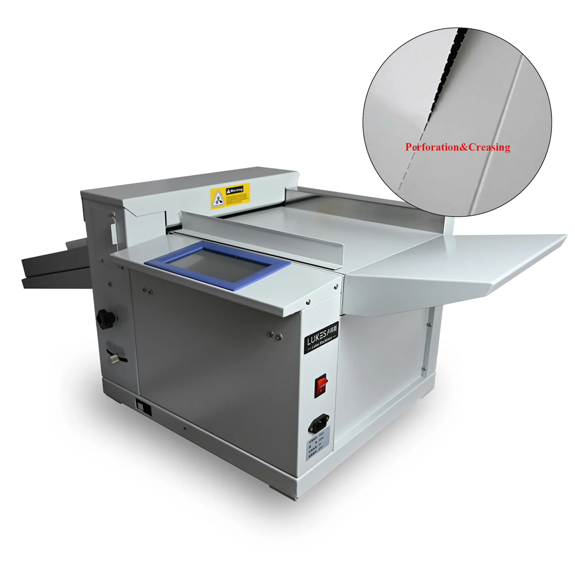 Máquina de plegado de papel A3 automática de alta velocidad, máquina de puntaje de perforación de papel