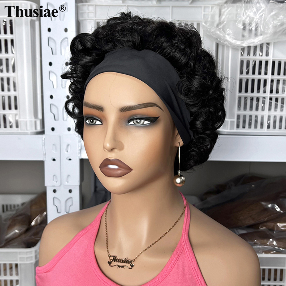 $ 15,37 Parrucca per capelli umani con fascia