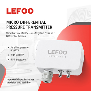 LEFOO-transmisor de presión diferencial de aire, salida RS485 analógica LCD, Sensor de presión de Bajo diferencial - Product Image 2
