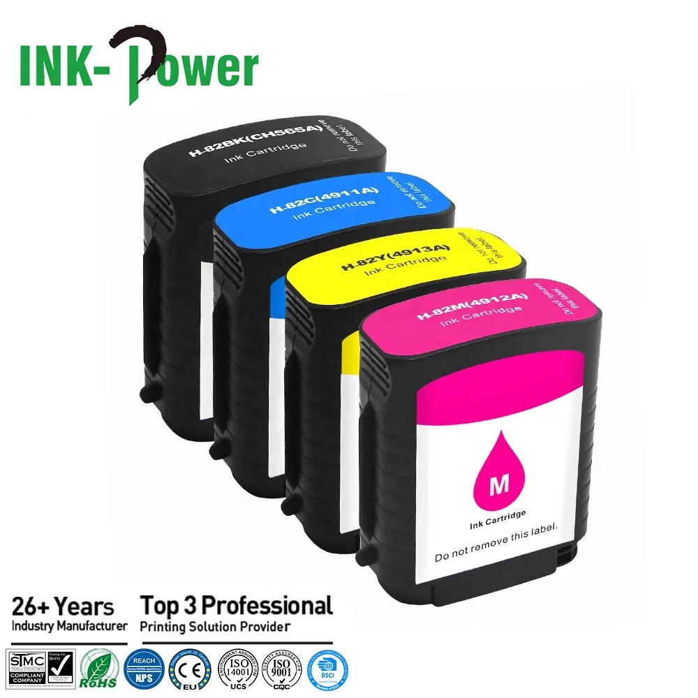 Cartucho de tinta de inyección de tinta a Color, Compatible con HP HP11 HP10 HP18 HP82 HP84 HP85 HP88 Designjet 510, 10 11 18 82 84 85 88