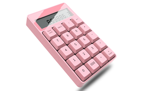 Mini teclado numérico digital inalámbrico OEM de venta directa de fábrica con teclas coloridas