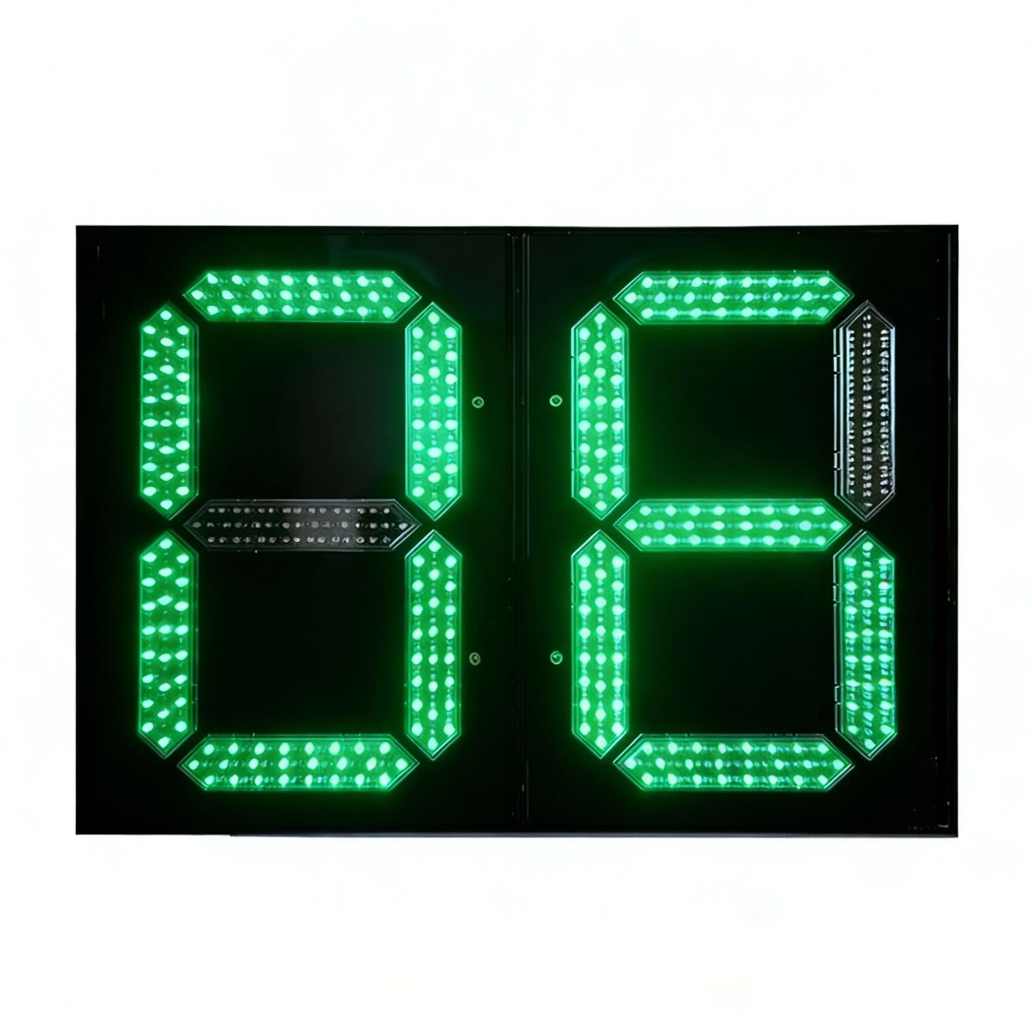 Luz de señalización de cuenta regresiva de dos dígitos y tres colores.