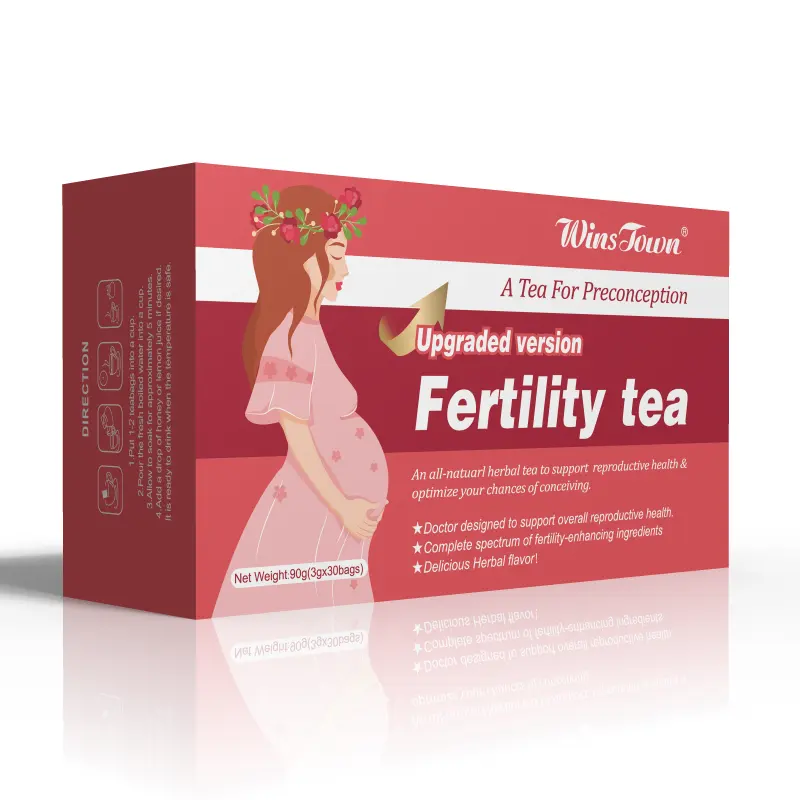 Toptan kadın doğurganlık çay detoks gebelik bebek kadınlar için fibroid çay sıcak hormonları özel etiket bitkisel canlılık çay