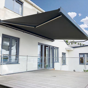 Toldos retráctiles, tela acrílica impermeable, sombreado para exteriores, brazo plegable, toldo de casete completo, toldo de brazo plegable - Product Image 4