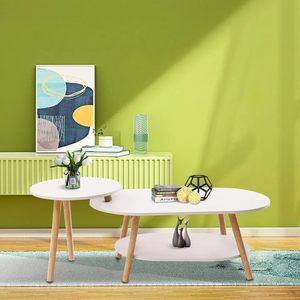 Modern Coffee <strong>Table</strong> 2 in 1 Combination Set <strong>Nested</strong> Sofa Side and <strong>End</strong> <strong>Table</strong> - Product Image 3