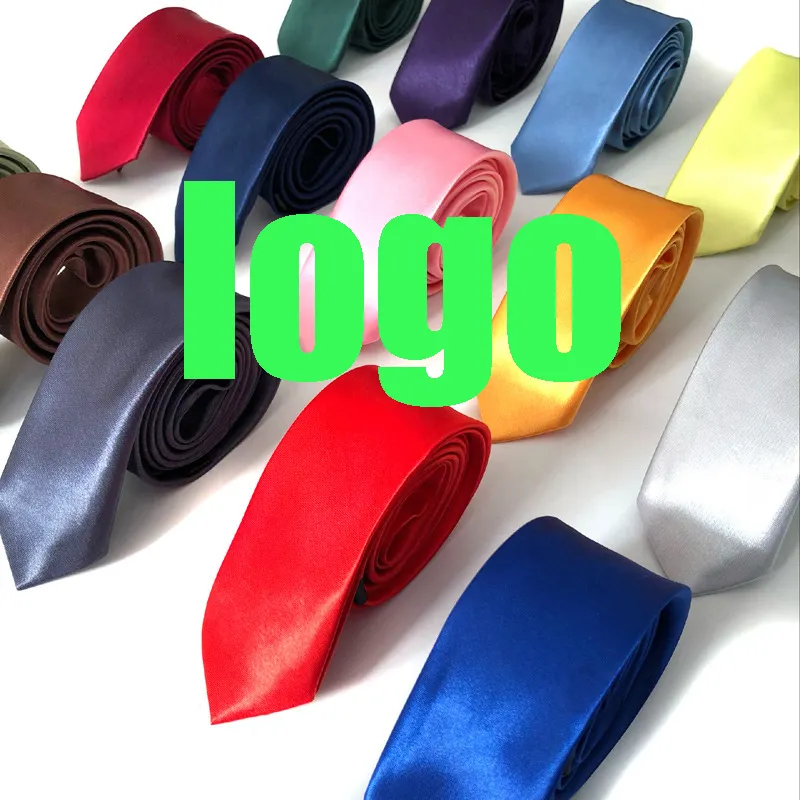 N-1-corbatas de poliéster 100% recicladas para hombre, corbatas con Logo personalizable de alta calidad
