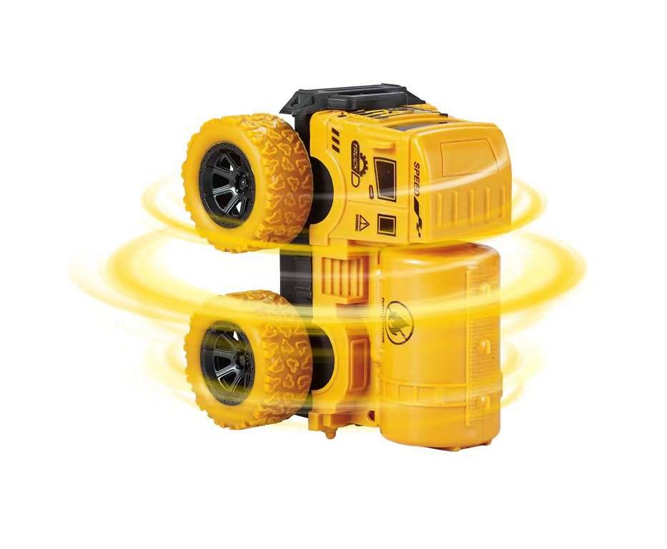 Camion-citerne cascadeur à inertie à quatre roues motrices