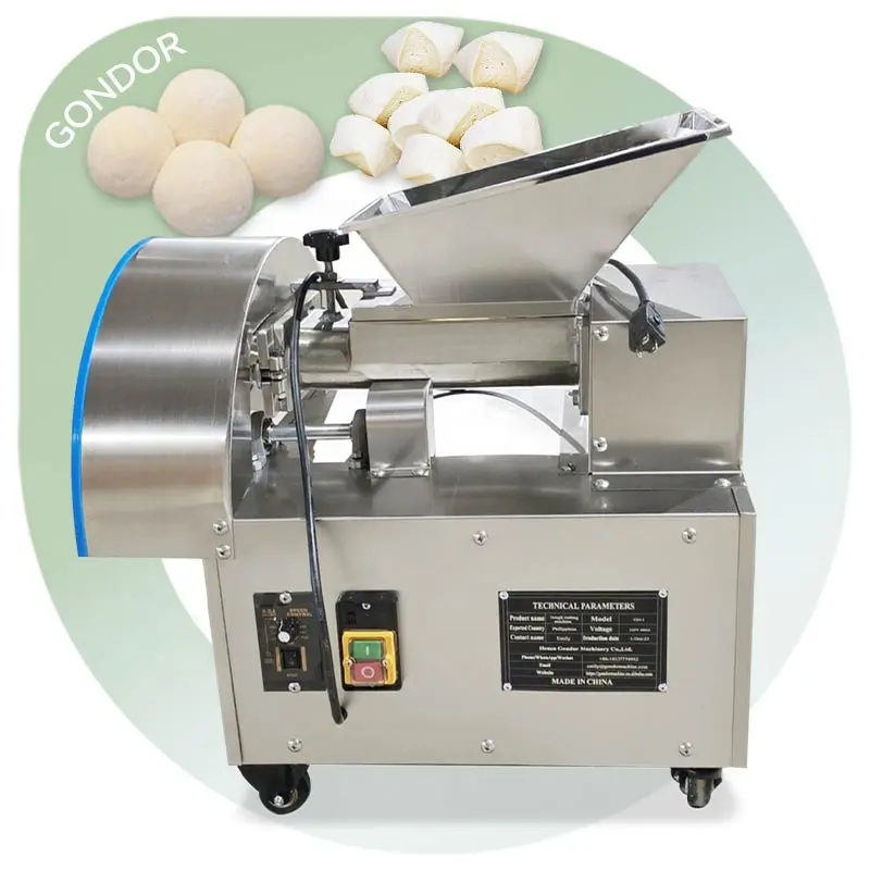 Material de acero inoxidable Divide Pita Dough Ball Rounder Machine Small Maker Maquina De Boleadora Masa Pan