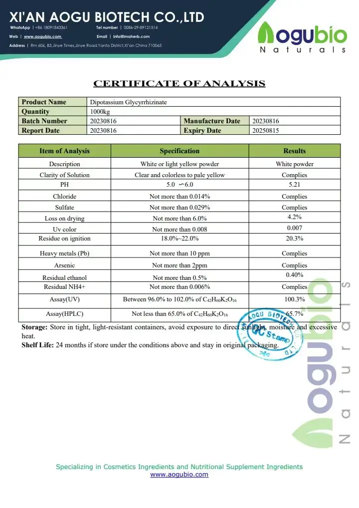 Chất lượng cao glycyrrhiza glabra chiết xuất từ rễ glycyrrhiinic axit cam thảo tự nhiên chiết xuất Dipotassium glycyrrhizinate