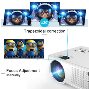 Cheerlux 2800 Lumens Digital Mini LED Wifi Android Projector Connected with Mobile Phone with Vertical Keystone - Product Image 3