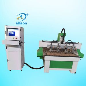Auto Cnc 1325 Multi-proceso 4 cabezas husillos proceso Atc anidamiento Cnc enrutador máquina proceso madera enrutador para la venta - Product Image 3