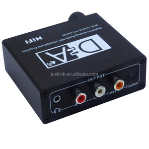 Toslink óptico a amplificador HiFi analógico, convertidor de Audio Digital a analógico, Coaxial a óptico, 3,5mm, L/R, con Control de volumen - Product Image 3